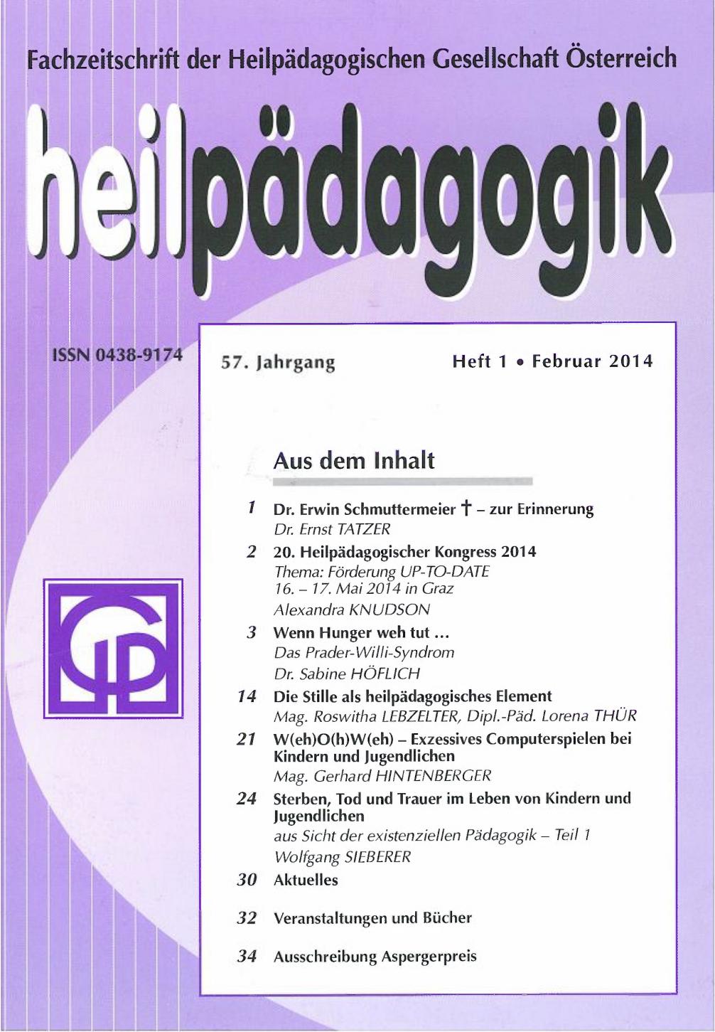 Heilpädagogik 2014/1